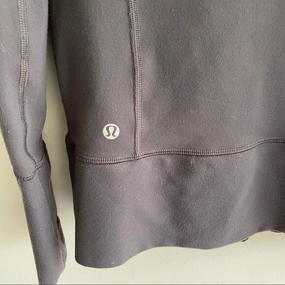 Lululemon In Stride Grey Long Lightweight Zip Front Long Sleeve Jacket 4 - Picture 9 of 13